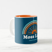 Moss Lake North Carolina Rainbow Zweifarbige Tasse (Vorderseite Links)