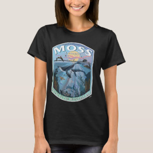 Moss Landing California Monterey Herz der Bucht T-Shirt