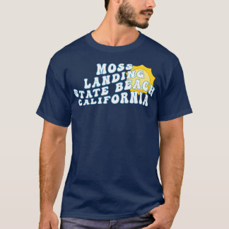 Moss Landing Staat Beach California Retro Wavy 197 T-Shirt