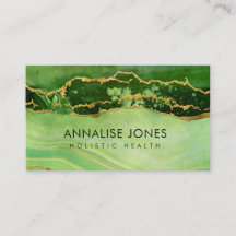 Moss Malachite Wave Business Card