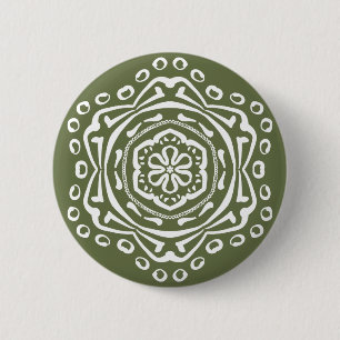 Moss Mandala Button