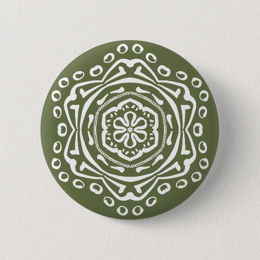 Moss Mandala Button (Vorderseite)