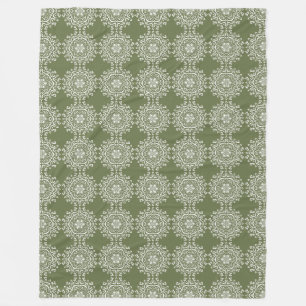 Moss Mandala Fleecedecke
