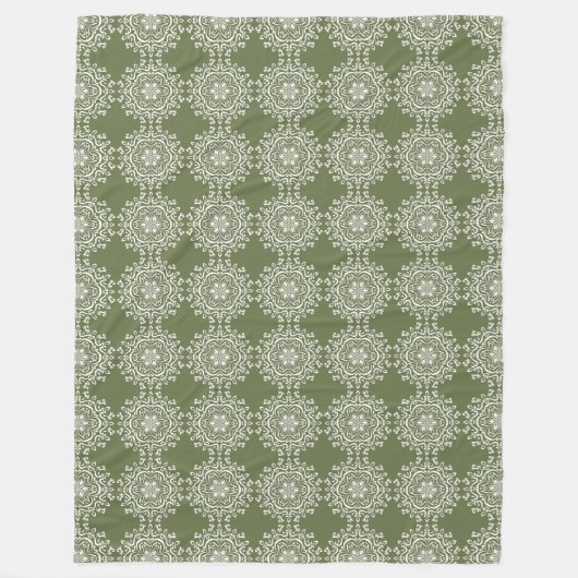 Moss Mandala Fleecedecke (Vorderseite)
