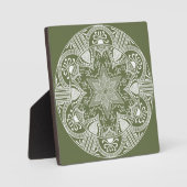 Moss Mandala Fotoplatte (Vorderseite)