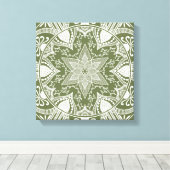 Moss Mandala Leinwanddruck (Insitu (Holzboden))