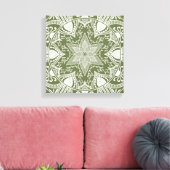 Moss Mandala Leinwanddruck (Insitu (Wohnzimmer))
