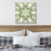 Moss Mandala Leinwanddruck (Insitu (Schlafzimmer))