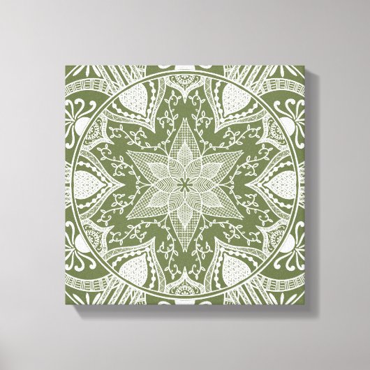 Moss Mandala Leinwanddruck (Vorderseite)