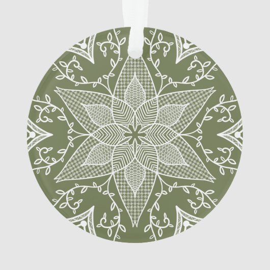Moss Mandala Ornament (Rückseite)