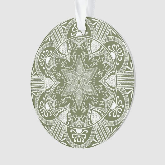 Moss Mandala Ornament (Vorderseite)