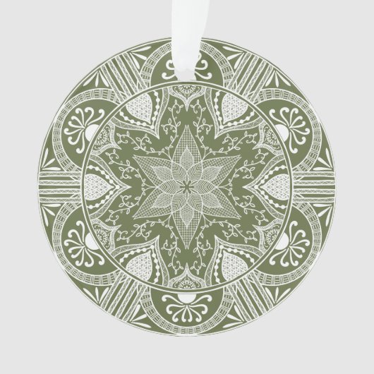 Moss Mandala Ornament (Vorderseite)