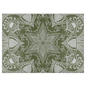 Moss Mandala Schneidebrett (Vorderseite)