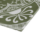 Moss Mandala Schneidebrett (Ecke)