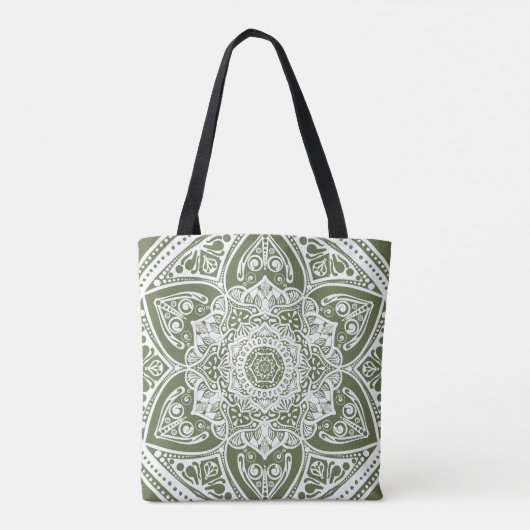 Moss Mandala Tasche (Rückseite)