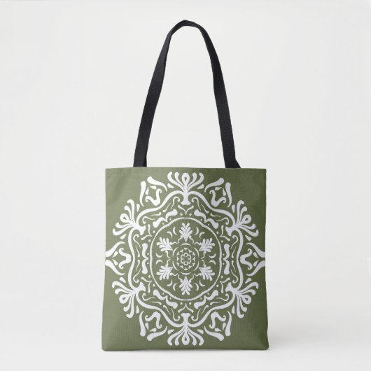 Moss Mandala Tasche (Vorderseite)
