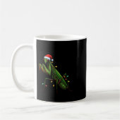 Moss Mantis Christmas Light Weihnachtsmannmütze An Kaffeetasse (Links)