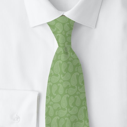 Moss Paisley Krawatte