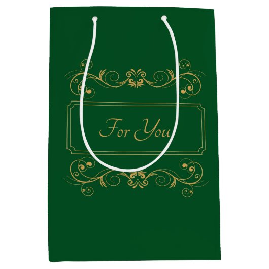 Moss Personalisiert mittelgroße Geschenktasche Mittlere Geschenktüte (Vorderseite)