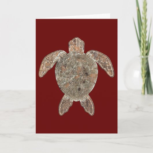 Moss Rock Sea Turtle Talking Canyons, New Mexico Karte (Vorderseite)