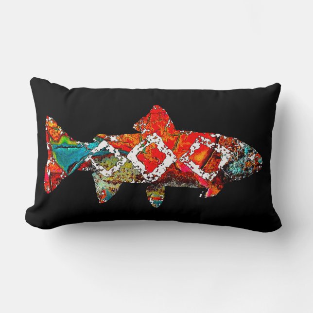 Moss Rock Trout Lendenkissen (Vorderseite)