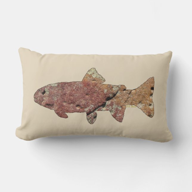 Moss Rock Trout Lendenkissen (Vorderseite)