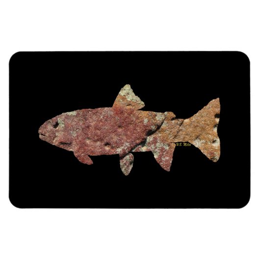 Moss Rock Trout Magnet (Horizontal)