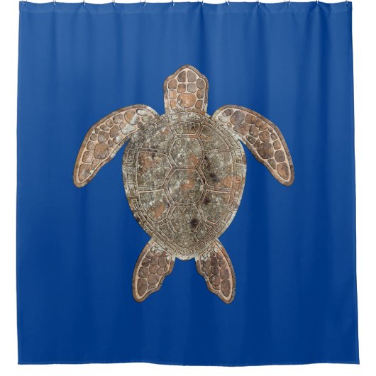 Moss Rock Turtle Talking Canyons, New Mexico Duschvorhang (Vorderseite)