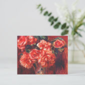 Moss-Rose von Renoir Postkarte (Stehend Vorderseite)