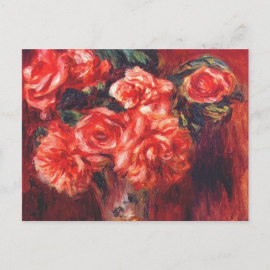 Moss-Rose von Renoir Postkarte (Vorderseite)