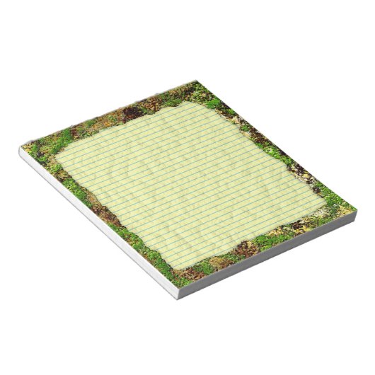 Moss Rust Age Grunge Old Camouflage Textur Notizblock (angewinkelt)