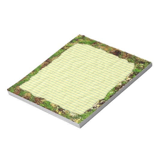 Moss Rust Age Grunge Old Camouflage Textur Notizblock (Rotiert)