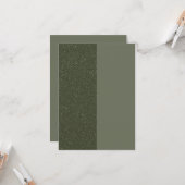 Moss Split Flat Card - sparkle + Matt Design Karte (Vorderseite/Rückseite Beispiel)