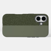 Moss Split iPhone 16 Fall - Matte & Speckled Case-Mate iPhone Hülle (Rückseite (Horizontal))