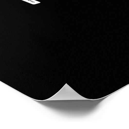 Moss tache Funny Mustache Pun Dark BG Poster (Ecke)