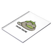 Moss tache Funny Mustache Pun Notizblock (Linke Seite)
