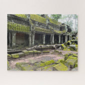 Moss überdeckte Temple Ta Prohm Kambodscha Puzzle (Horizontal)