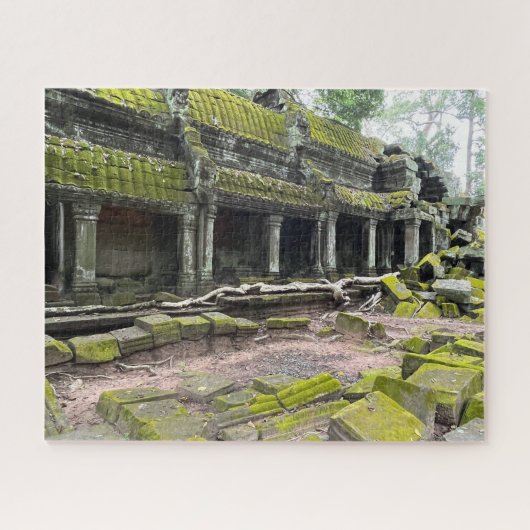 Moss überdeckte Temple Ta Prohm Kambodscha Puzzle (Horizontal)