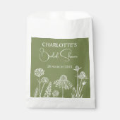Moss-Wildblumen gezeichnet Geschenktütchen (Vorderseite)