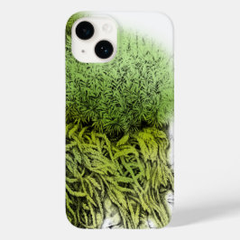 Moss zeichne mit einem grünen iPhone-Gehäuse überl Case-Mate iPhone 14 Hülle