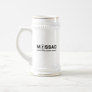 Mossad - Israelische Nachrichtenagentur - IDF Bierglas