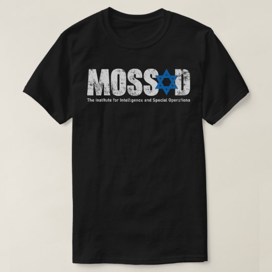 MossadIsraelischer Geheimdienst Menorah Tel Aviv 3 T-Shirt (Design vorne)