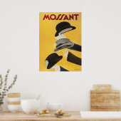 Mossant Hüte Vintage Modeposter Poster (Küche)