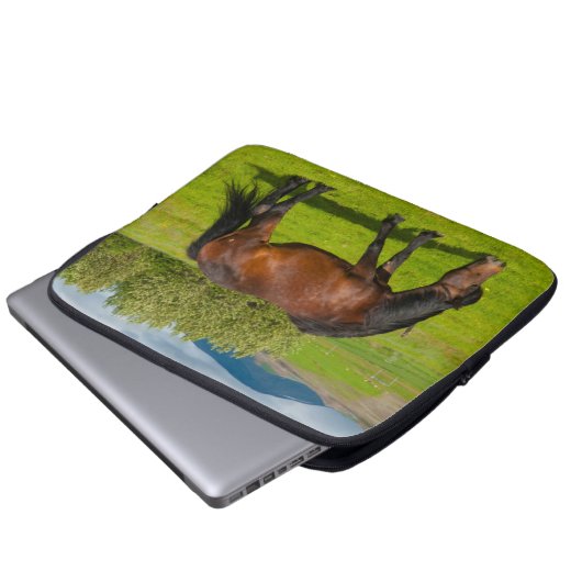 Mossfellsbaer Islandpferd Laptopschutzhülle (Vorne Knopf)