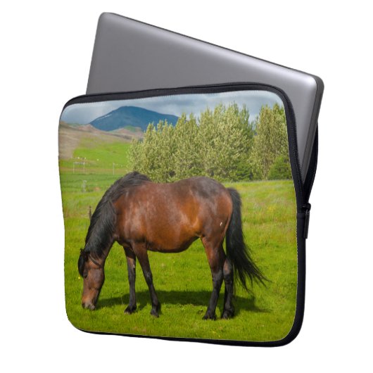 Mossfellsbaer Islandpferd Laptopschutzhülle (Vorderseite Links)