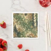 Mossy Autumnal Forest gestört Tinte Decoupage Serviette (Beispiel)