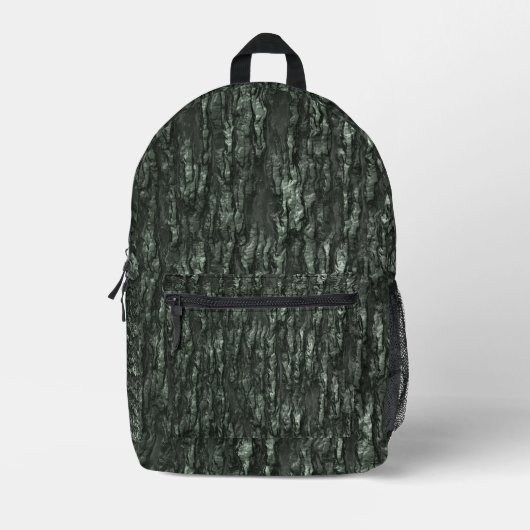 Mossy Bark Camouflage Bedruckter Rucksack (Vorderseite)