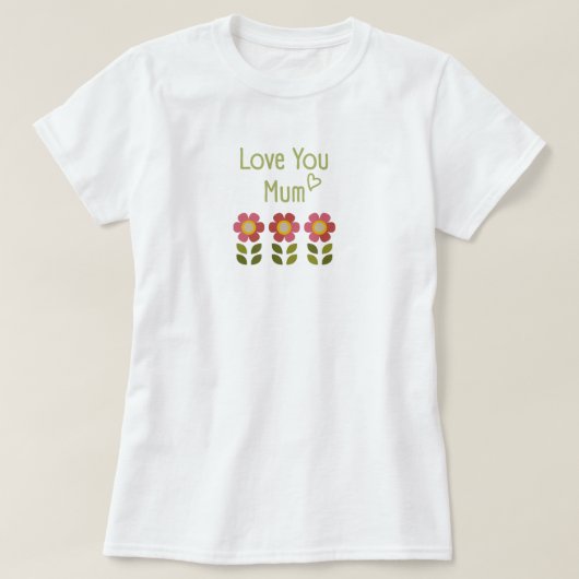 Mossy Bloom - Blumenflora-T - Shirt der Mutter (Design vorne)