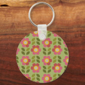 MOSSY BLOOM - Blumenschlüssel-Ring Schlüsselanhänger (Vorderseite)