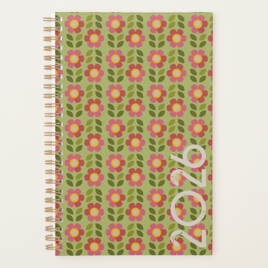 MOSSY BLOOM - Botanical Pattern Planner Planer (Vorderseite)